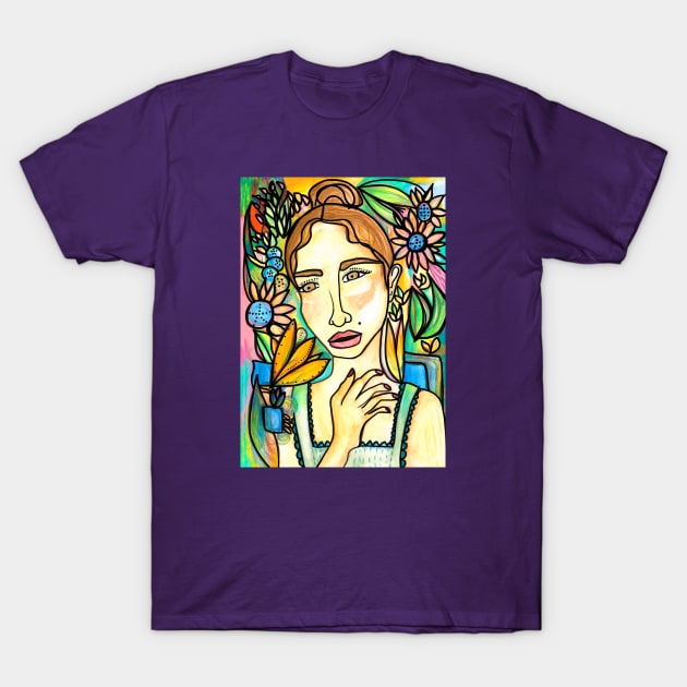 Hand on Heart T-Shirt by Alex Drew